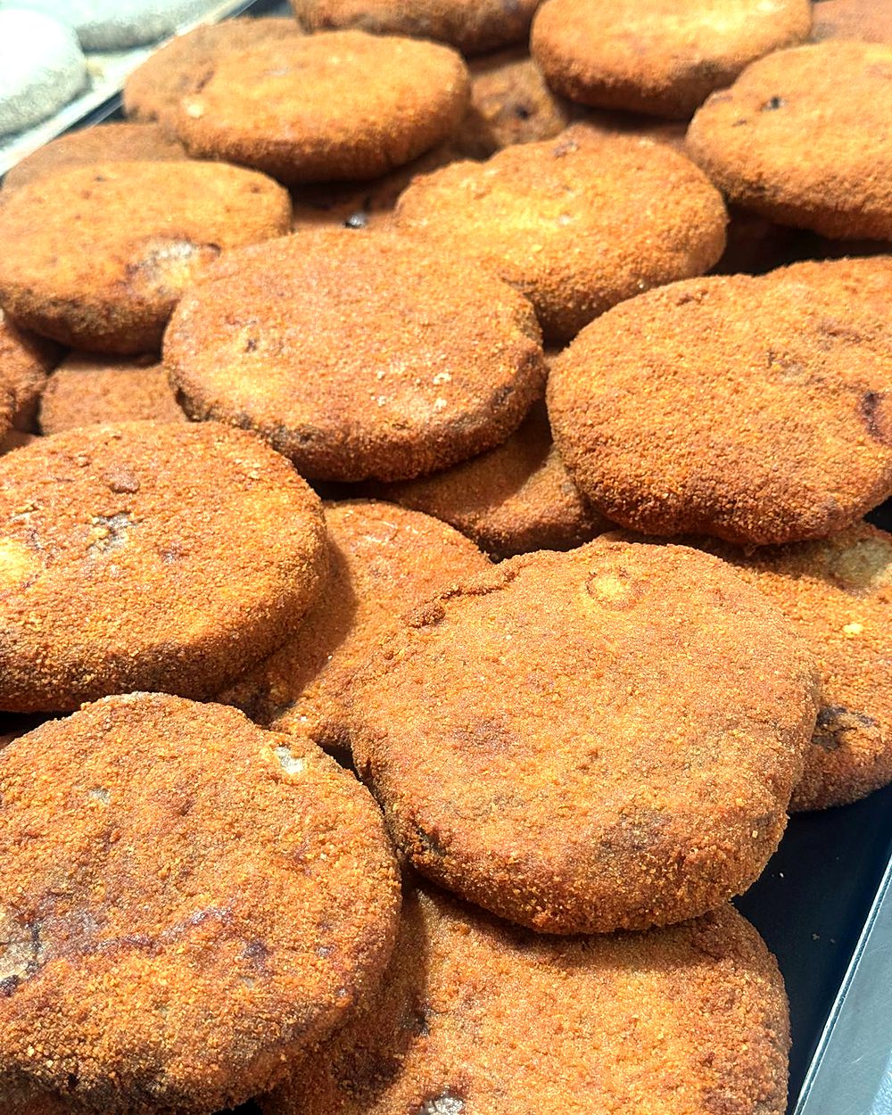 Fried beef discs